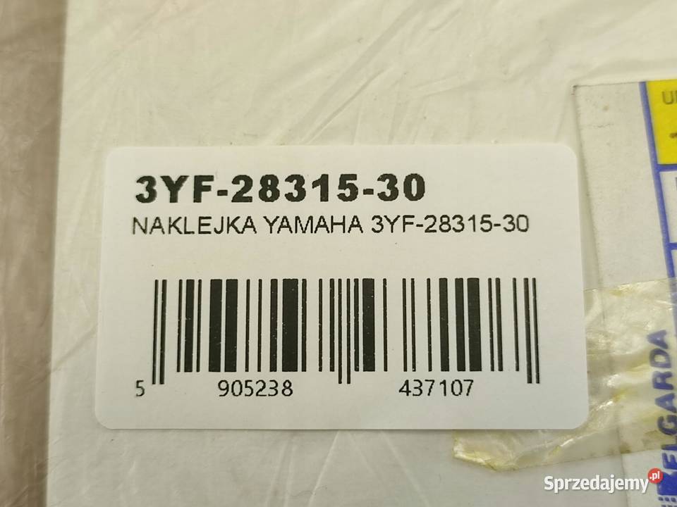 NAKLEJKA TENERE NA CZACHĘ YAMAHA XTZ660 1992 sprzedam