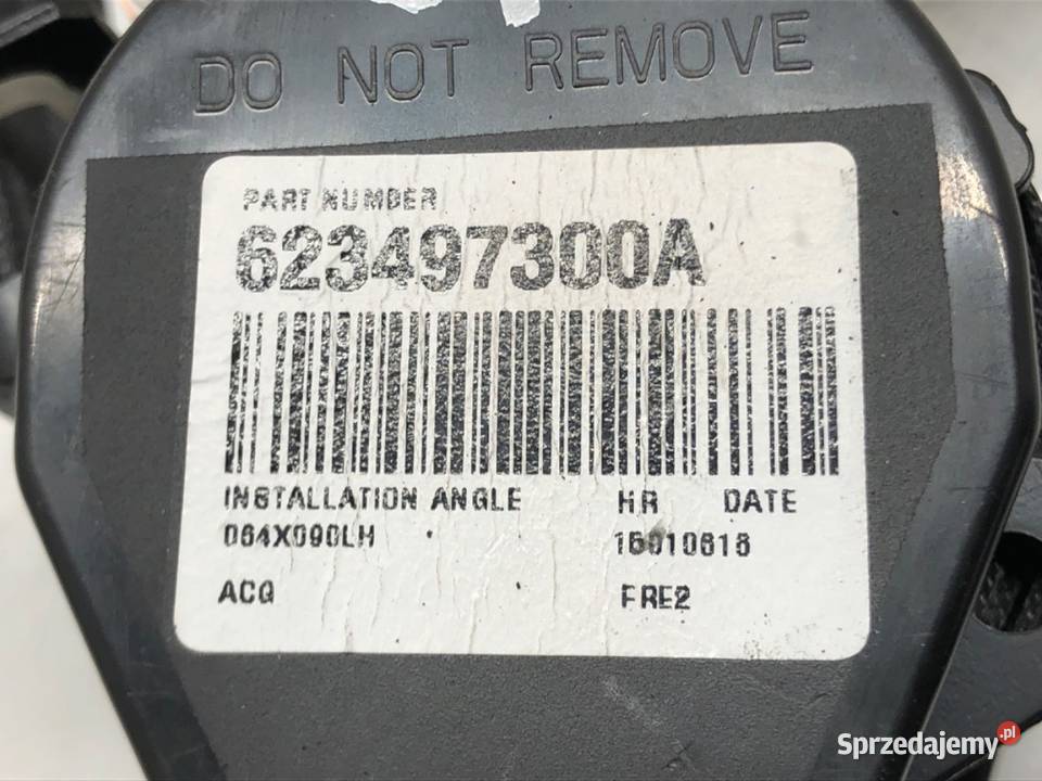 PAS BEZPIECZEŃSTWA TYŁ LEWY HONDA CRV IV osobowe sprzedam