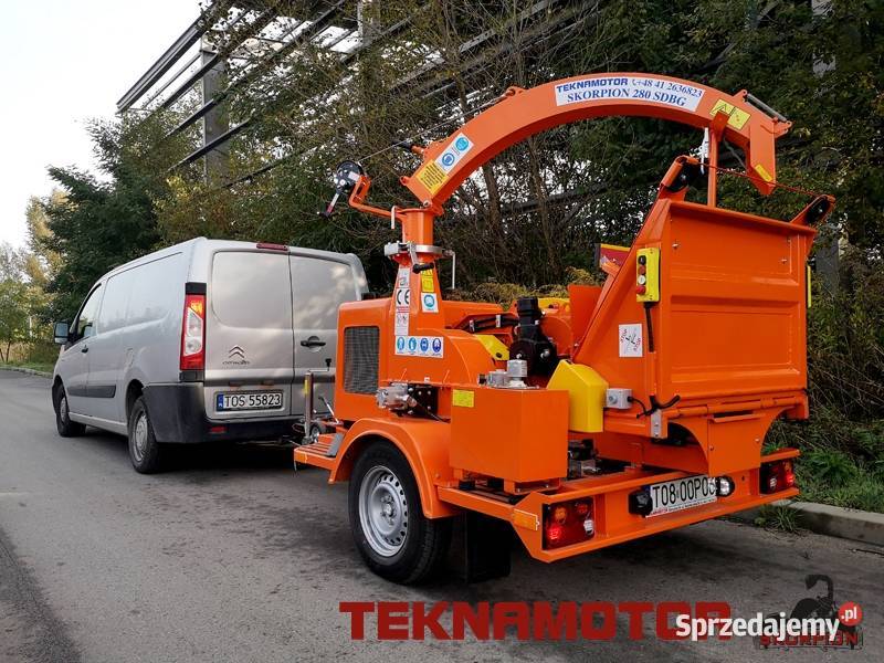 TEKNAMOTOR mobilny rębak bębnowy Skorpion 280 Ostrowiec Świętokrzyski sprzedam