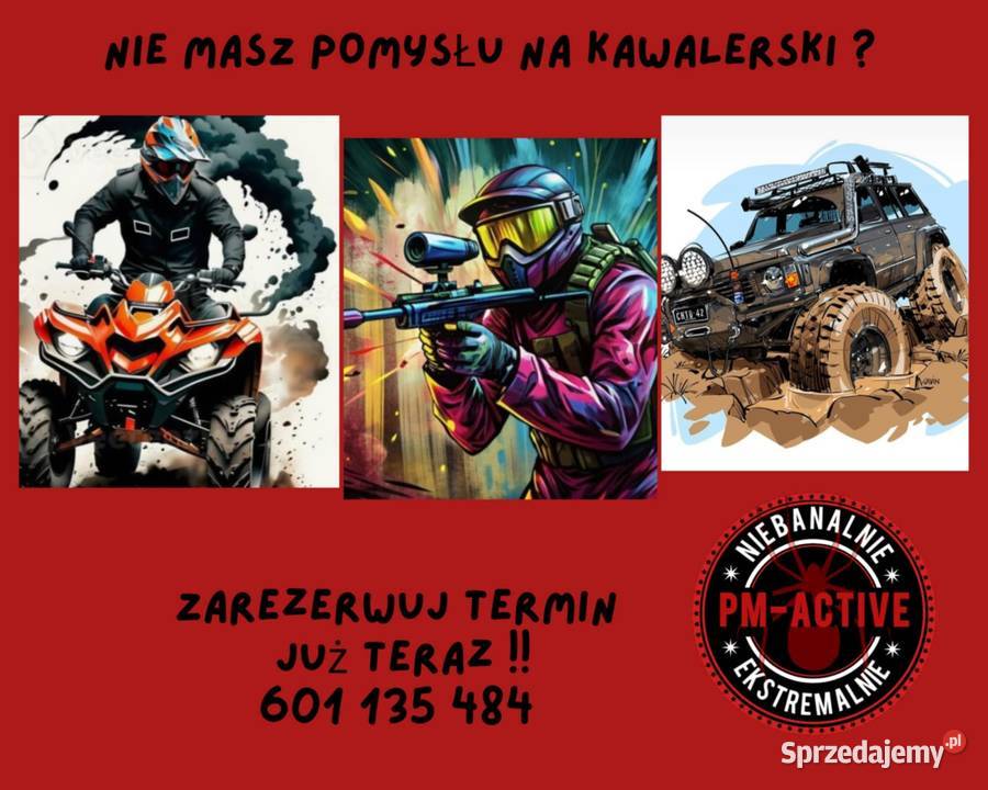 Wieczór kawalerski Warszawy Quady paintball Janówek Pierwszy
