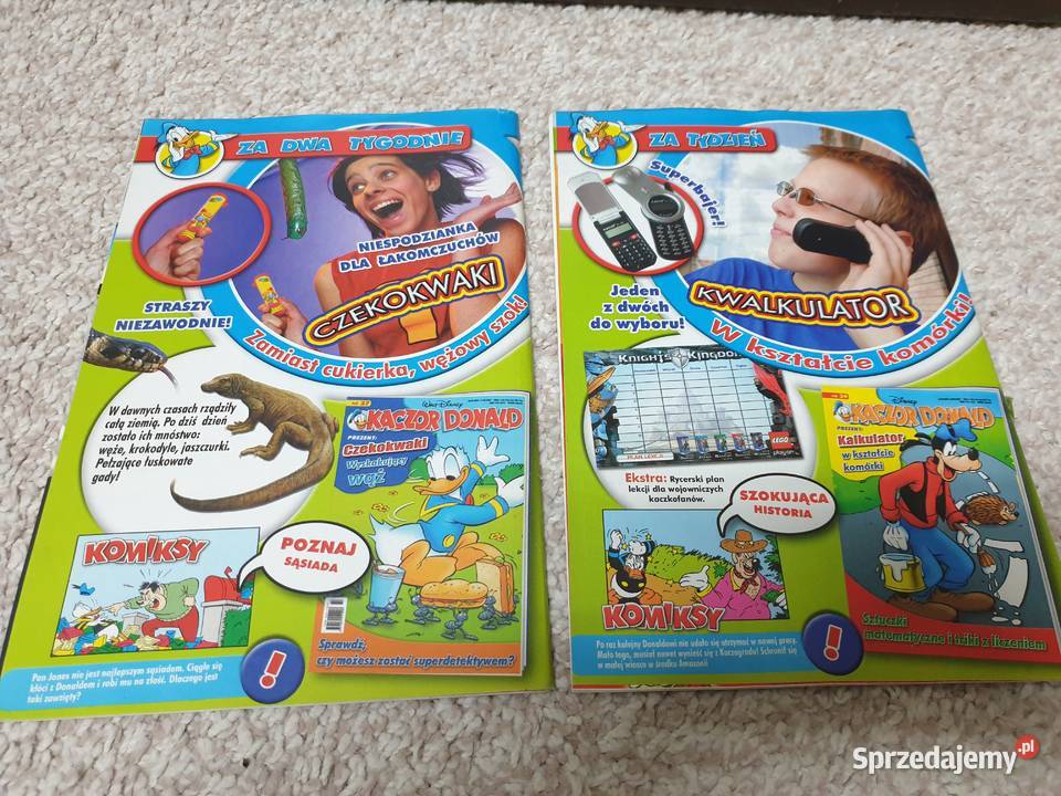 Kaczor Donald zestaw 2 komiksów 2004 dla dzieci Gdynia