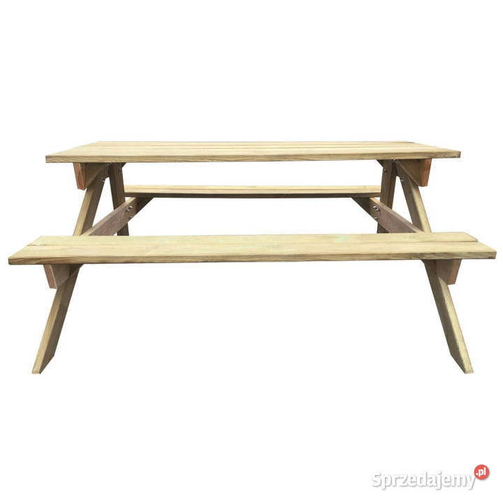 Stół piknikowy 150 x 135 x 715 drewno WM41725 Warszawa
