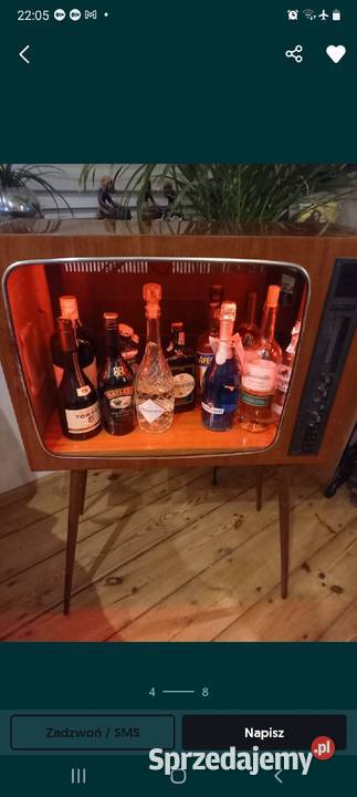 Barek retro tv led vintage fornir pomorskie Gdańsk