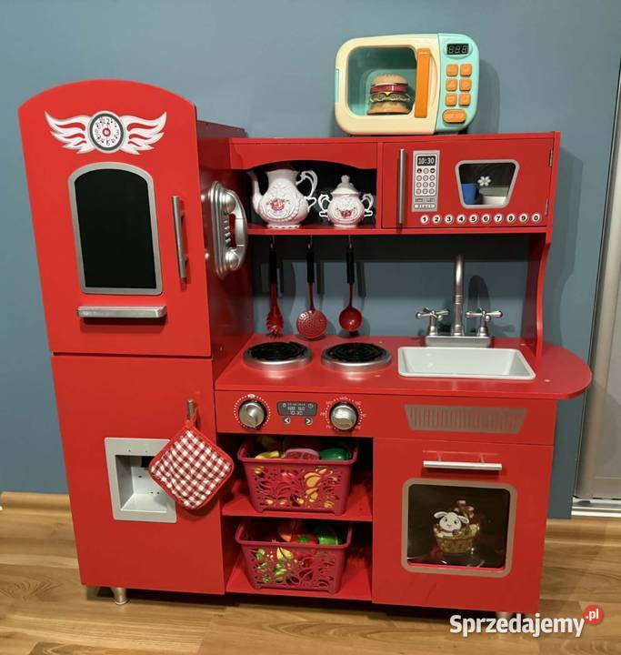 Kuchnia drewniana dzieci Big RedAkcesoria