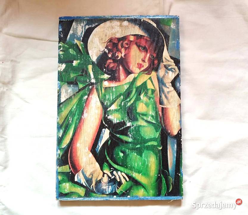 Tamara Łempicka Obraz na drewnie PREZENT Gdańsk
