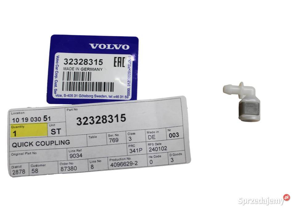 VOLVO S60 V60 V60CC II szybkozlaczka 90st Gadgety motoryzacyjne Bielany Wrocławskie