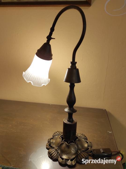 Żyrandol mosiężny stylowy regulowane światło