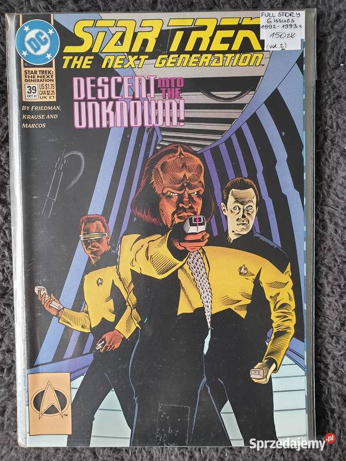 Star Trek The Next Generation 6 komiksów DC USA Komiksy Gdynia