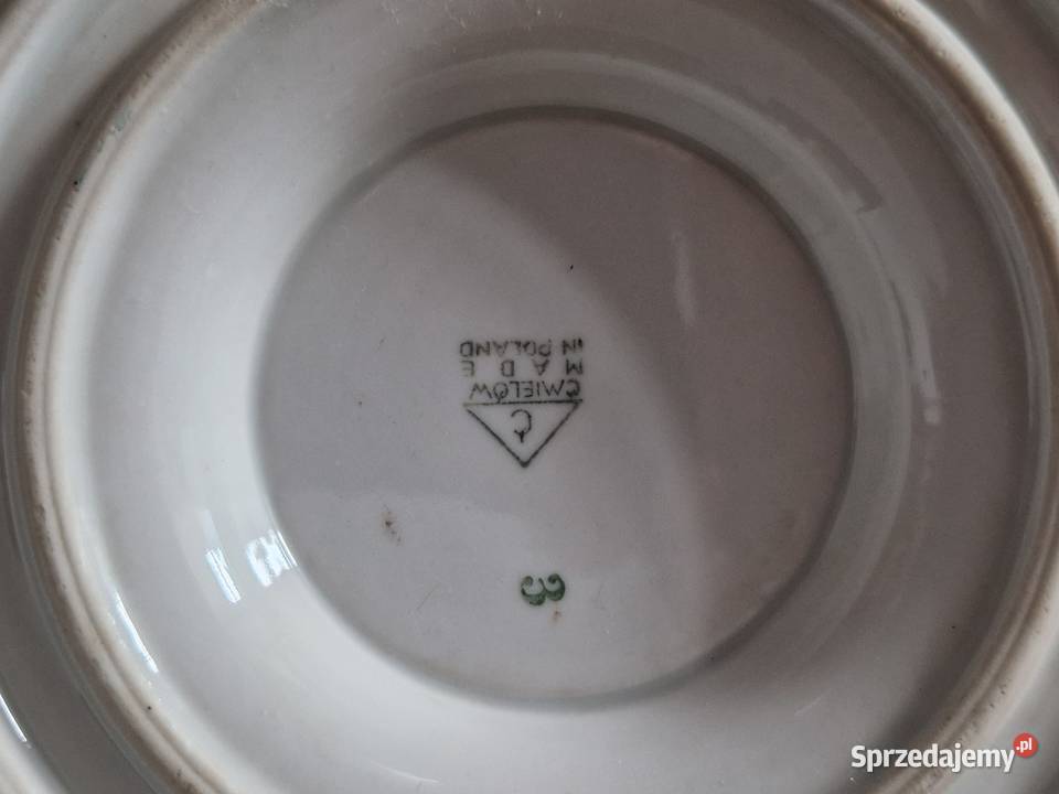 Stara dwustronna sosjerka porcelana Ćmielów Warszawa sprzedam