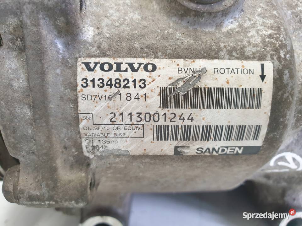 SPRĘŻARKA KLIMATYZACJI Volvo S60 II 16 D2 Chełm