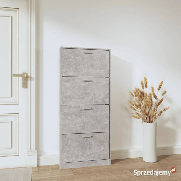 Szafka na buty szarość betonu 59x17x150 WM342521 Warszawa sprzedam