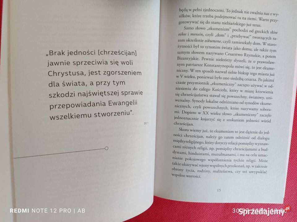 Jedność chrześcijan współcześnie rozumieć
