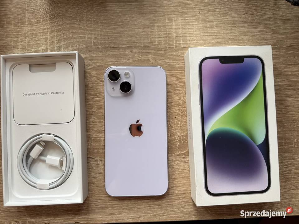 iPhone 14 128gb stan idealny 82 bateria pełny