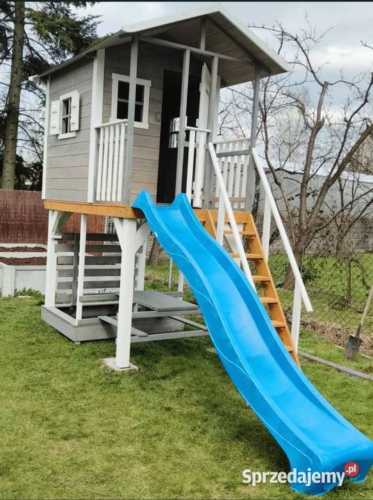 Domek dzieci plac zabaw stolik piaskownica ślizg Bliżyn