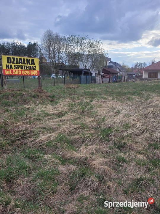 Działka koło Zalesia Górnego 1250m2 Łbiska