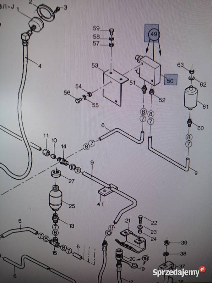 Sekcja 84971562 hydrauliki Newholland Kombajny Do kombajnów