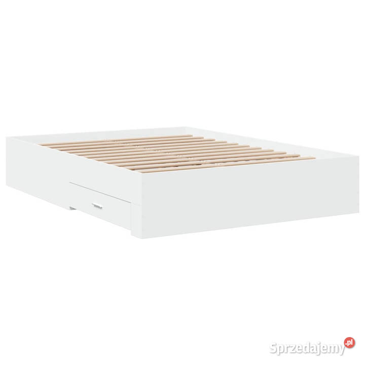 Rama łóżka z szufladami biała 135x190 WM3280405 32cm Warszawa
