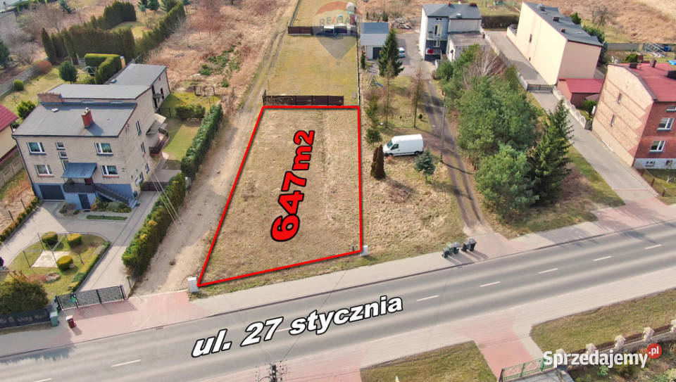 Działka budowlana z projektem domu Dobieszowice 15.5m sprzedam