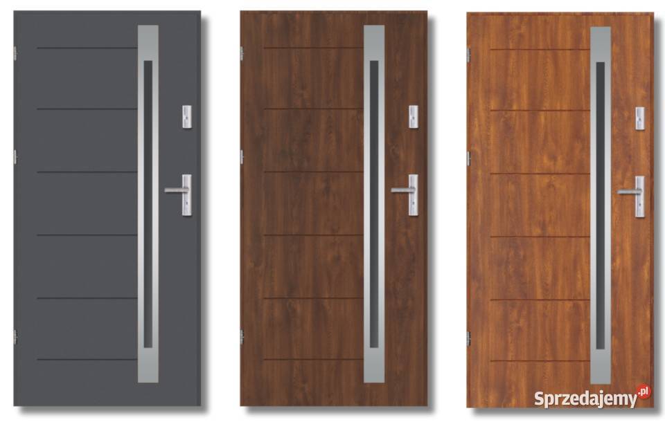 Nowe drzwi drewnianostalowe certyfikat czyste Poznań