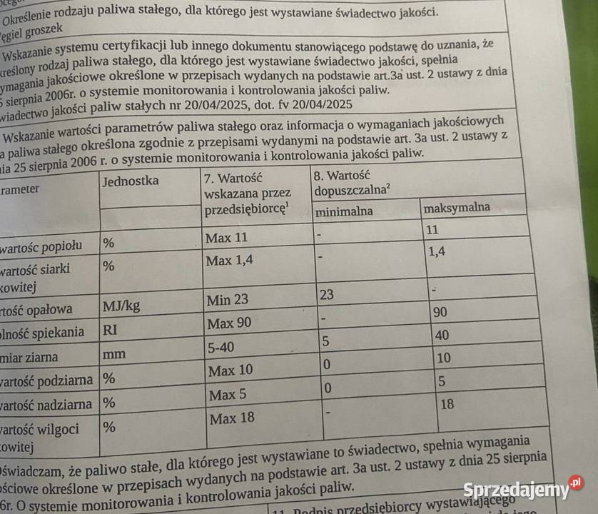 Ekogroszek workowany sprzedam