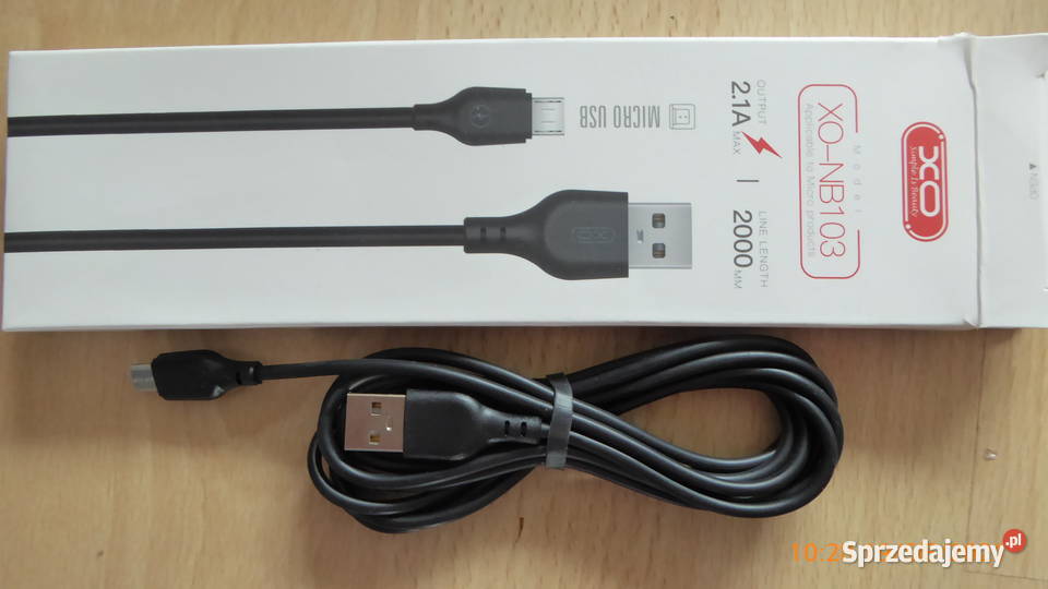 Nowy przewód dwumetrowy USBmicroUSB 21A XONB103 Olsztyn