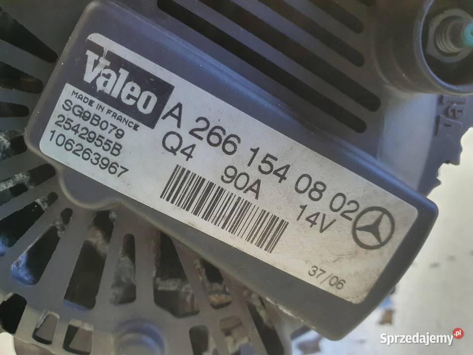 ALTERNATOR Mercedes W169 15 8V A2661540802 90A Chełm