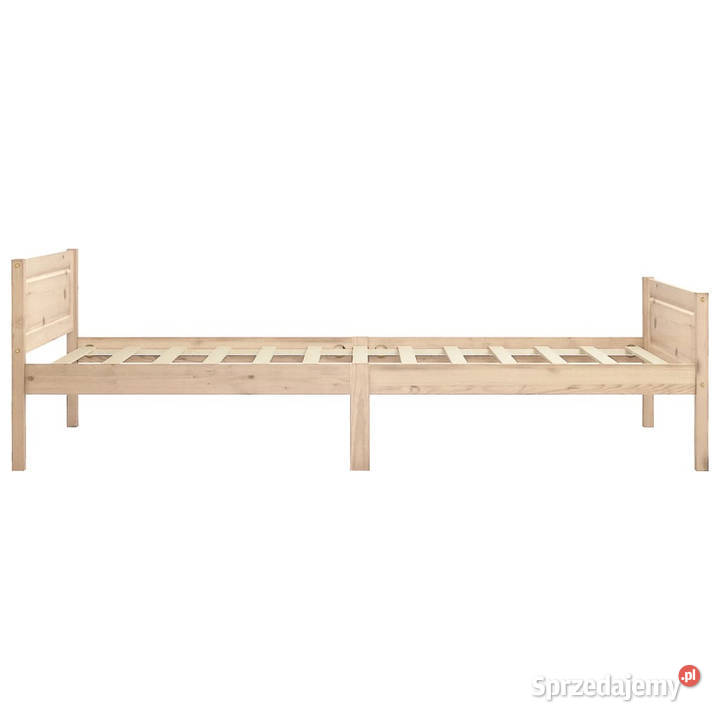Rama łóżka lite drewno sosnowe 100 x 200 63cm Dom i Ogród Warszawa