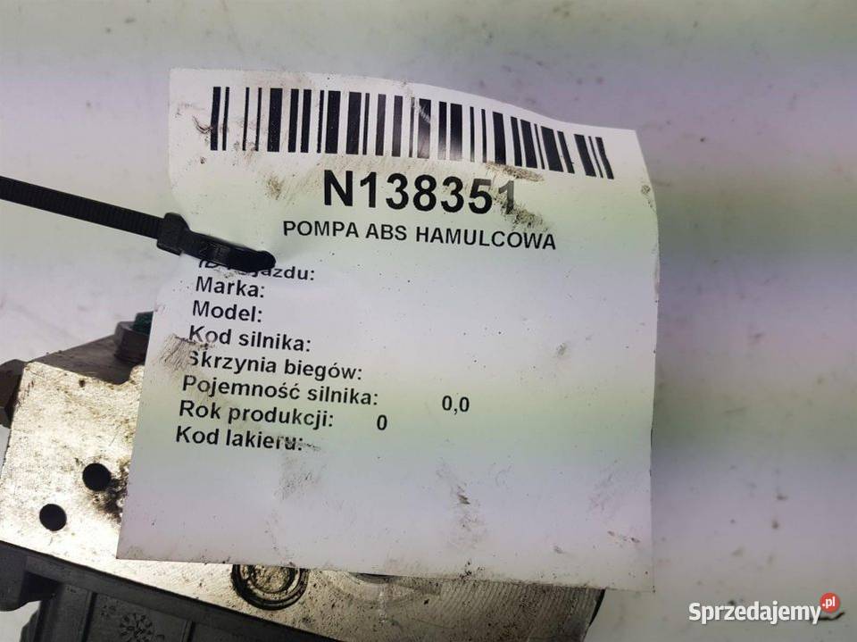 POMPA ABS HAMULCOWA 9645324080 PEUGEOT 307 Lipno