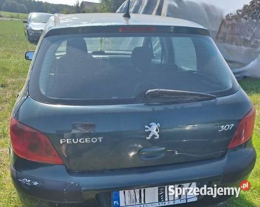 Klapa Tył Bagażnika Peugeot 307 lubelskie Wisznice sprzedam