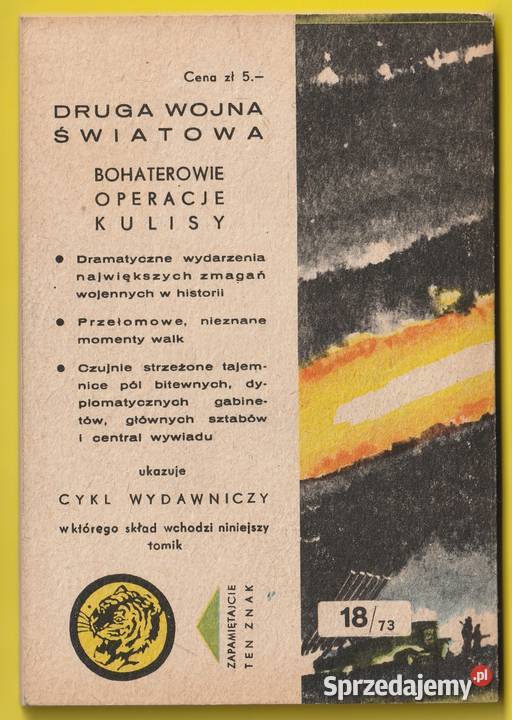 ŻÓŁTY TYGRYS PIORUNY ORSZĄ 1973 łódzkie sprzedam