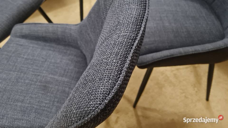 krzesła SZARE piękna tkaninia NOWE OKAZJA 50cm Ostrowiec Świętokrzyski
