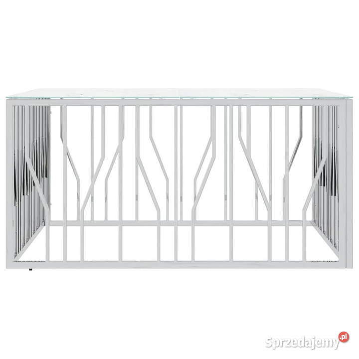 Stolik kawowy srebrny 100x100x50 stal nierdzewna Warszawa