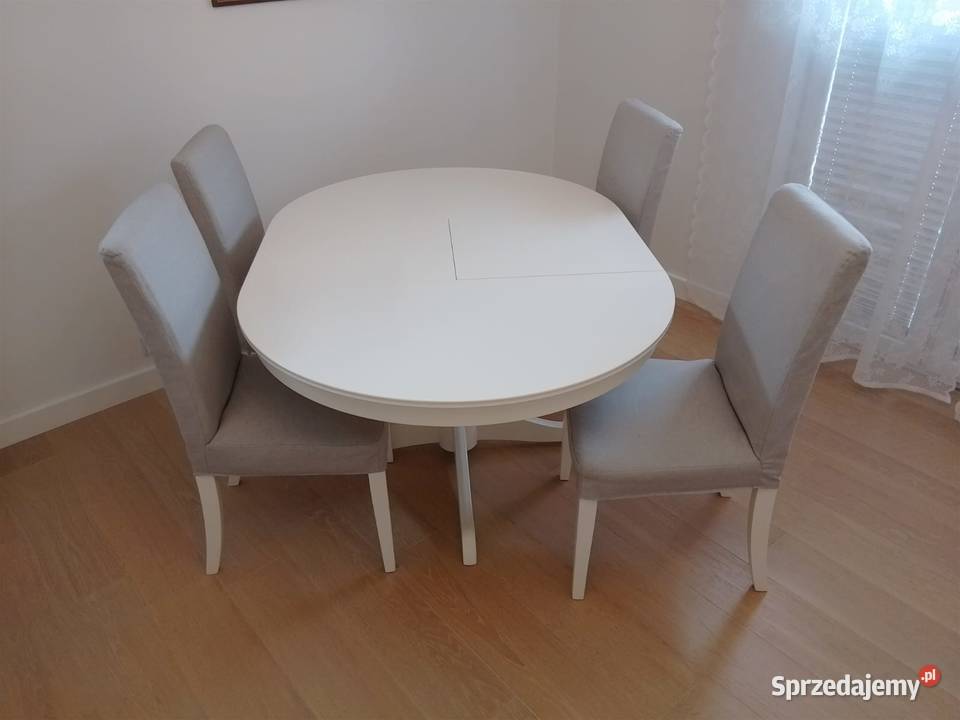 Stół IKEA Ingatorp rozkładany biały Super Warszawa