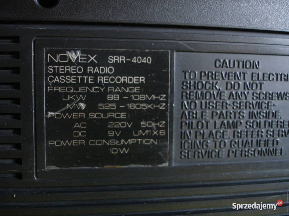 Radiomagnetofon NOVEX SRR4040