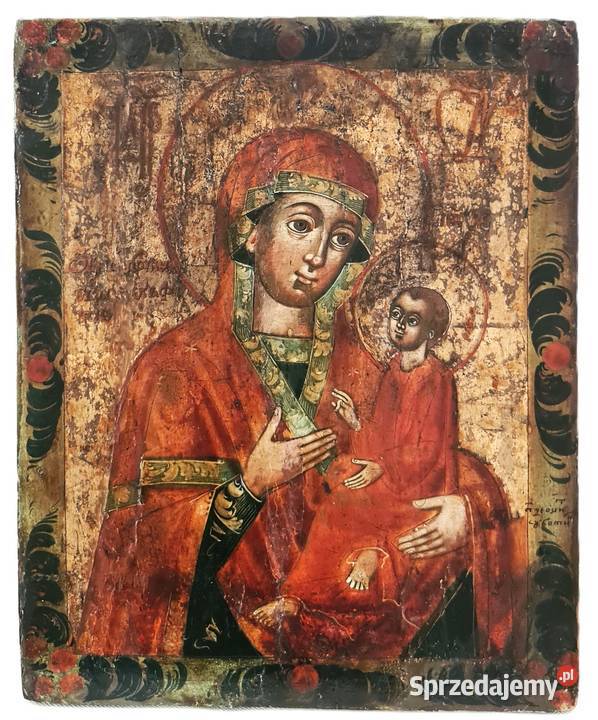 Ikona Matka Boża Tychwińska srebro 0358