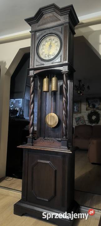 Piękny wielki zegar stojący w stylu gdańskim małopolskie Kwaczała sprzedam