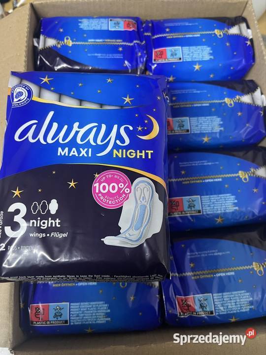 Podpaski Always maxi night 3 wings