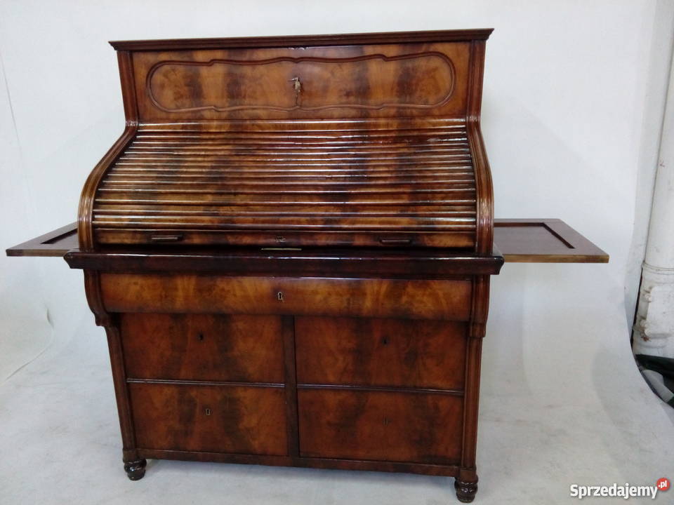 Oryginalny sekretarzyk biedermeier z żaluzją Meble opolskie Opole