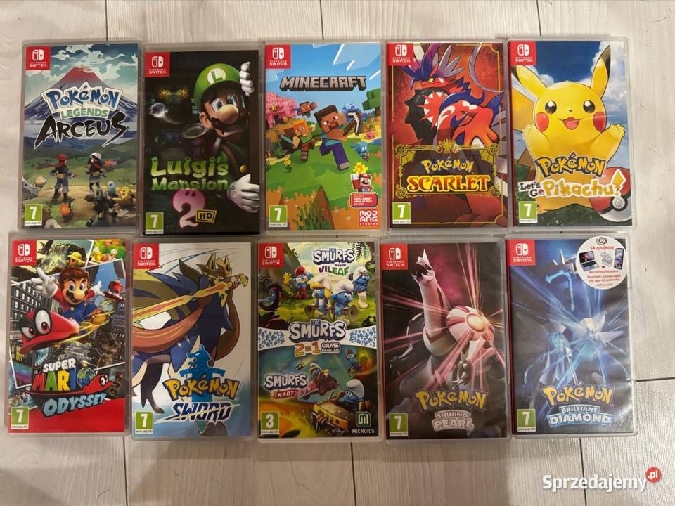 Gry na Nintendo Switch Gry na konsole Łódź sprzedam