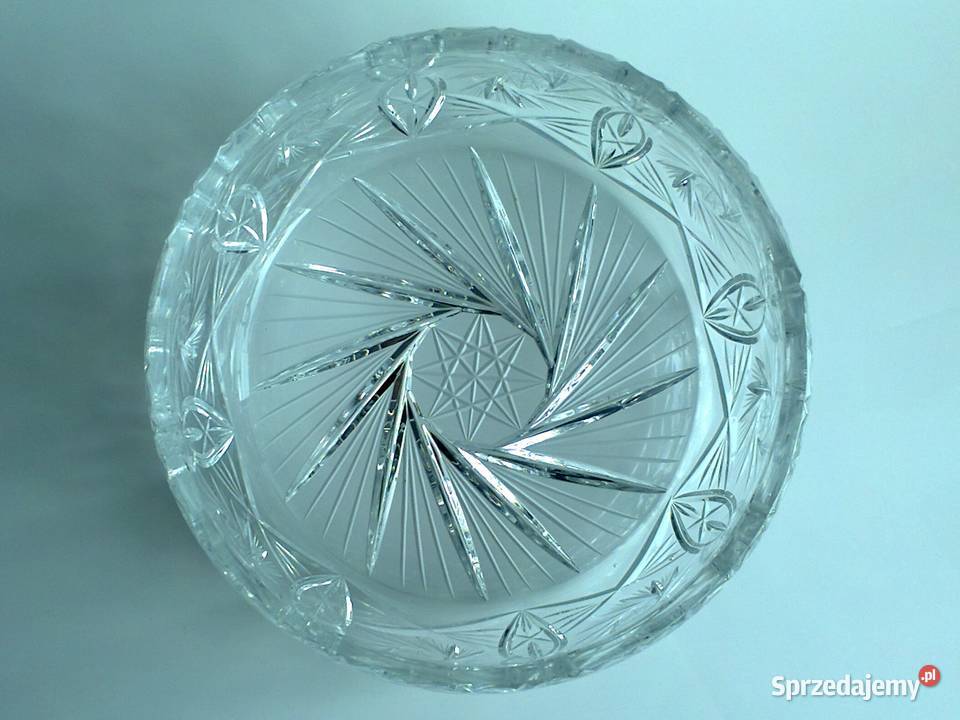 Misa kryształowa duża miska owocarka bomboniera śląskie Katowice