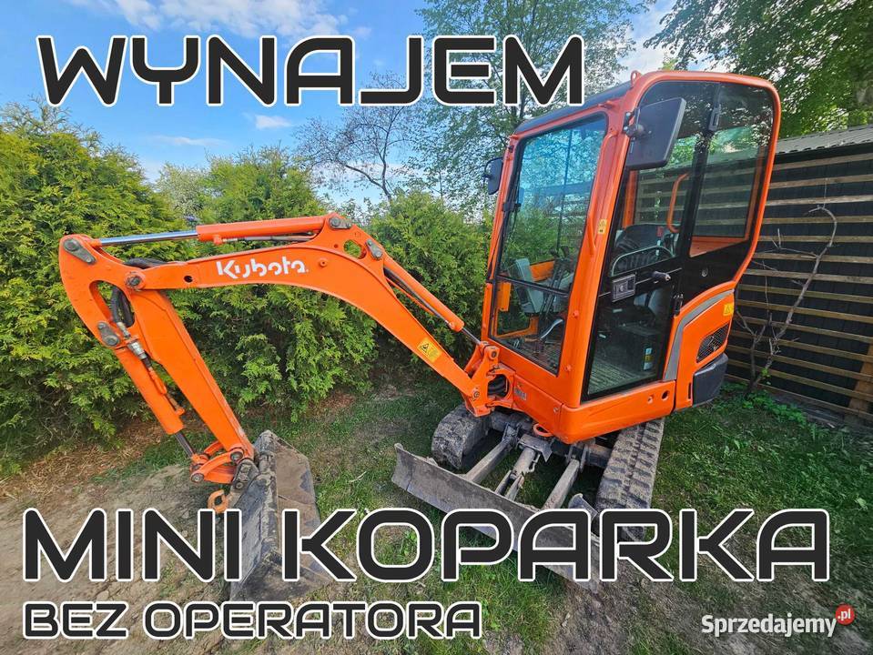 WYNAJEM MINIKOPARKA KUBOTA Bielsk Podlaski