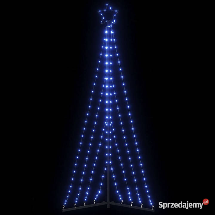 Lampki choinkowe 339 niebieskich LED 187