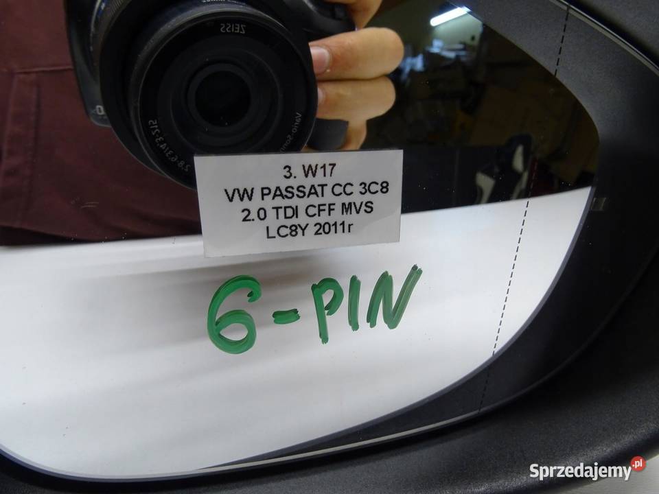 LUSTERKO PRAWE PRAWY PRZÓD PRZEDNIE VW PASSAT CC osobowe