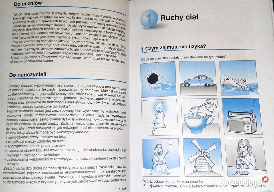 Fizyka 1 Zeszyt ćwiczeń Urszula Ilczuk Ewa Kurek Chełm