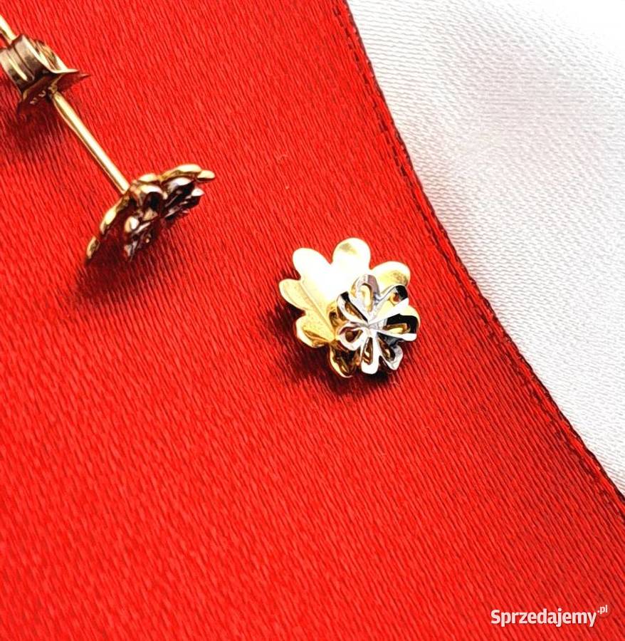 Kolczyki Złote pr585 Kwiatki sztyft Z169 wielkopolskie Poznań