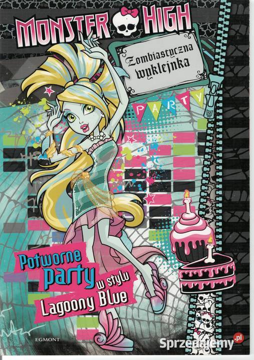 Monster High Zombiastyczna Wyklejanka Potworne Książki dla dzieci Warszawa