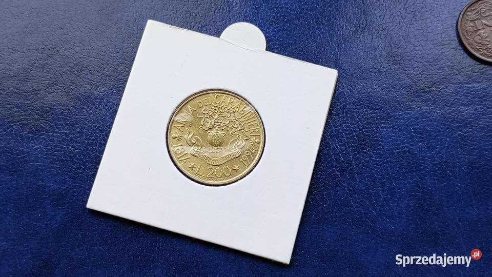 Stare monety 200 lir 1994 Włochy Lesko