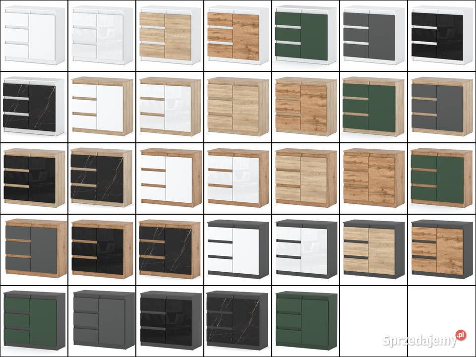 Komoda Nowoczesna Młodzieżowa 80 3 Szuflady 75cm Elbląg