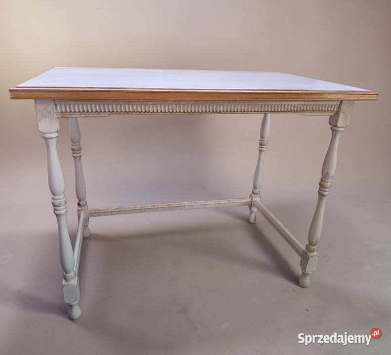 Drewniany stolik vintage retro Shabby chic złote Stoliki kawowe i ławy Warszawa