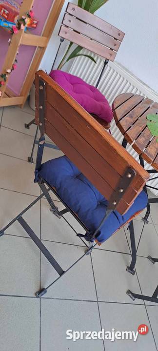 Krzesła i stoły solidne super stan 36cm Lębork